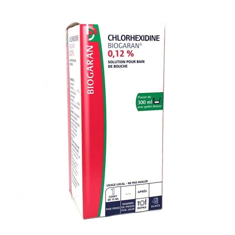 Buy Chlorhexidine Biogaran 0.12% 300ml solution online in the US pharmacy.