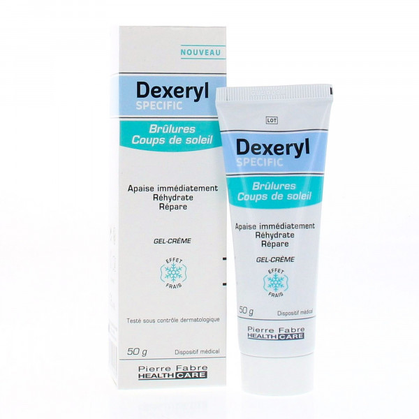 Buy Dexeryl specific sunburns cream tube 50g online in the US pharmacy.