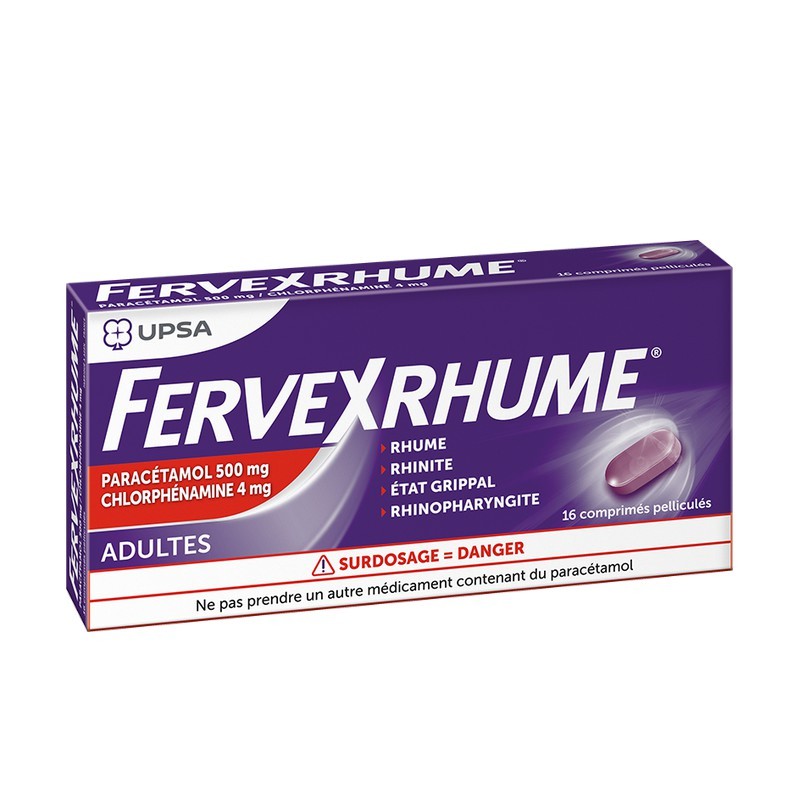 Buy Fervex Rhume 16 tablets online in the US pharmacy.