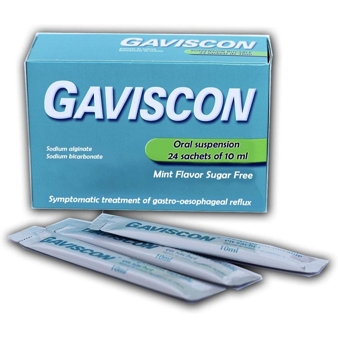 Buy Gaviscon Sugar-free sachets online in US pharmacy. Treatment of: gastro-oesophageal reflux, which include heartburn (pyrosis), indigestion, and regurgitation of stomach acid.