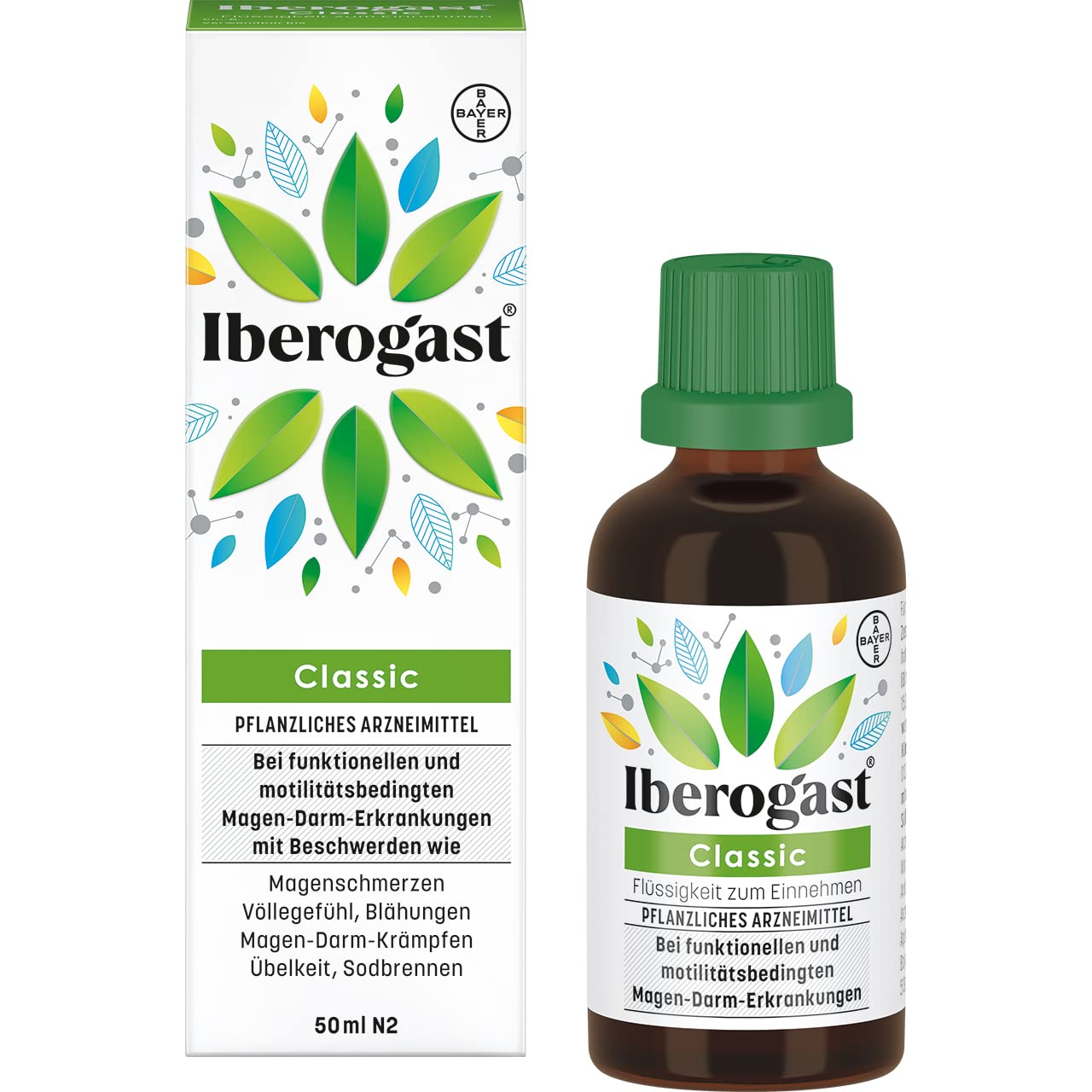 Buy Iberogast herbal solution 50ml online in the US pharmacy.