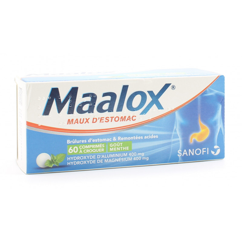 Buy Maalox 60 Tablets Mint Flavor online in the US pharmacy.